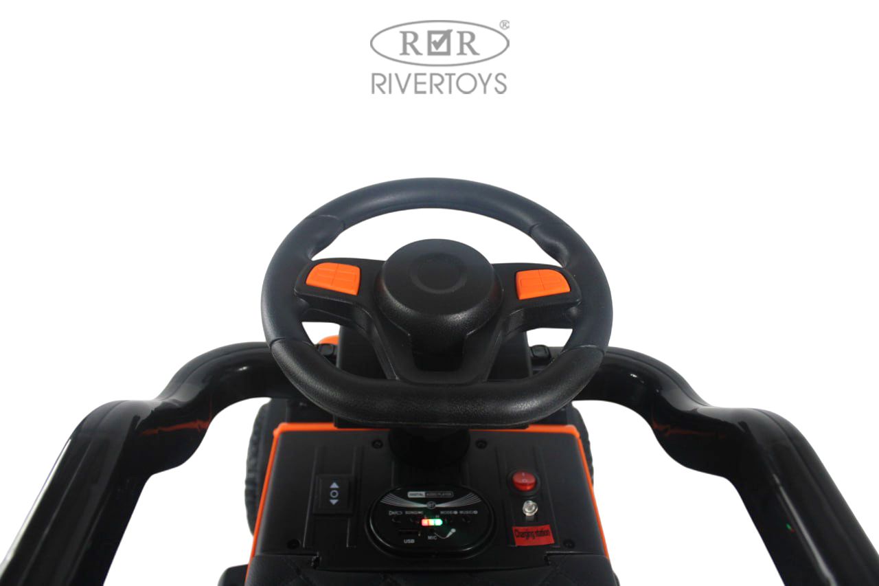 Электромобиль RIVERTOYS G009GG-ORANGE С пультом ДУ - фото 7