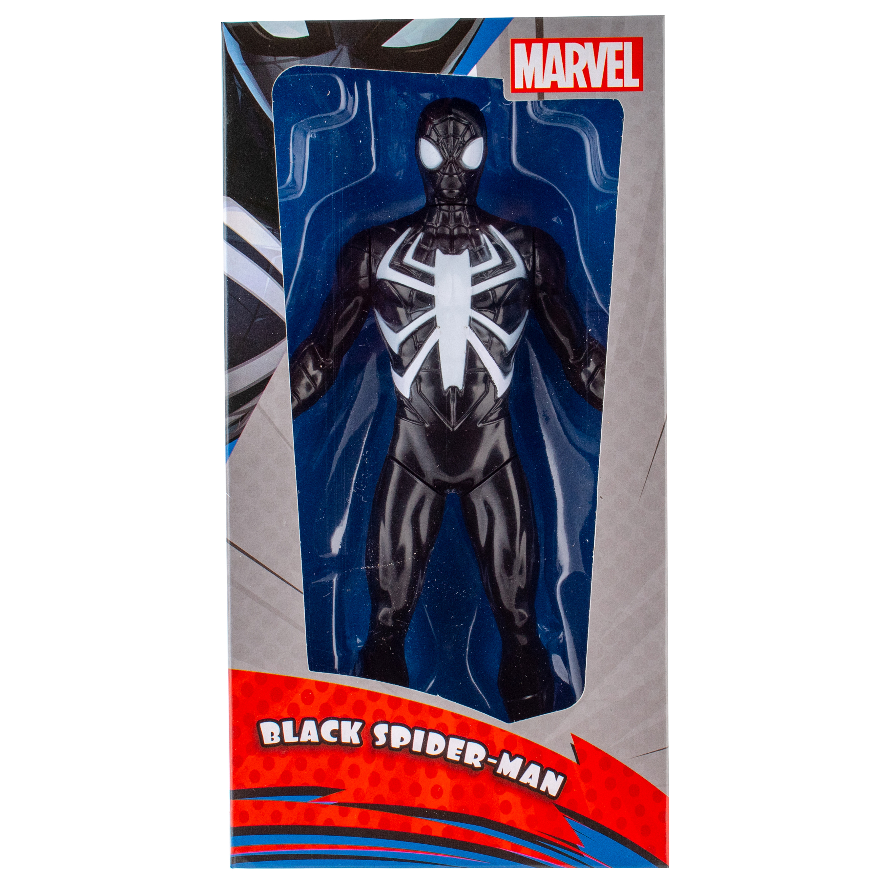 Фигурка KiddiePlay Чёрный Спайдермен с движущимися конечностями 23см - фото 2