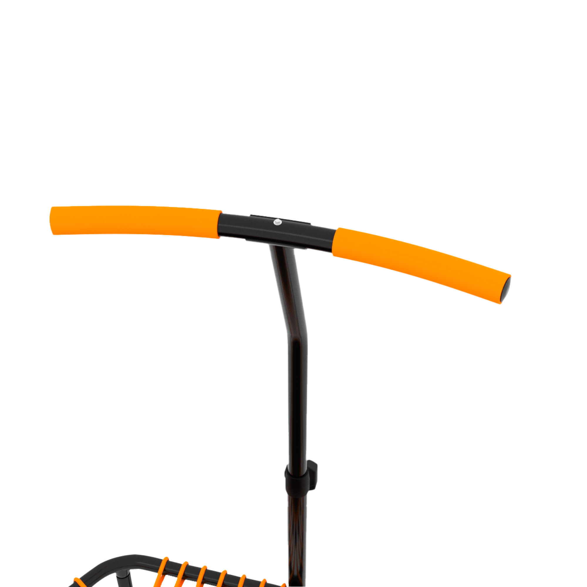 Батут спортивный с ручкой UNIX line Fitness Orange диаметр 125 см до 130 кг фитнес батут для джампинга - фото 16