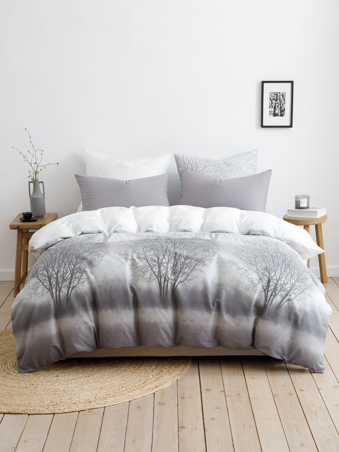 Комплект постельного белья Ночь Нежна Лес полутораспальный 4 предм. - фото 1