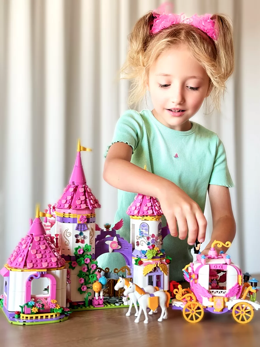 Конструктор Kids Build Castle Волшебный замок принцессы 1484 дет. - фото 3