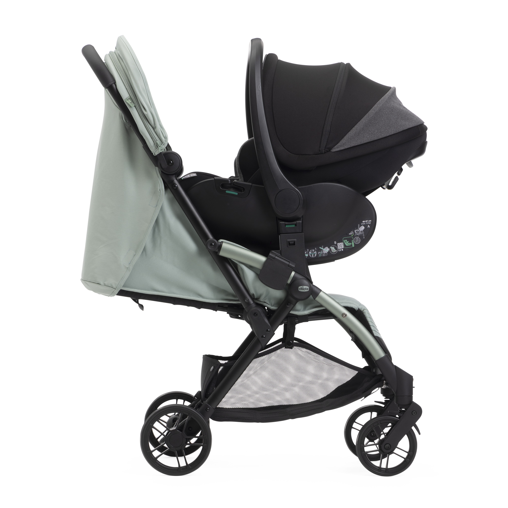 Коляска прогулочная Chicco Goody XPlus лёгкая Sage зеленый - фото 14