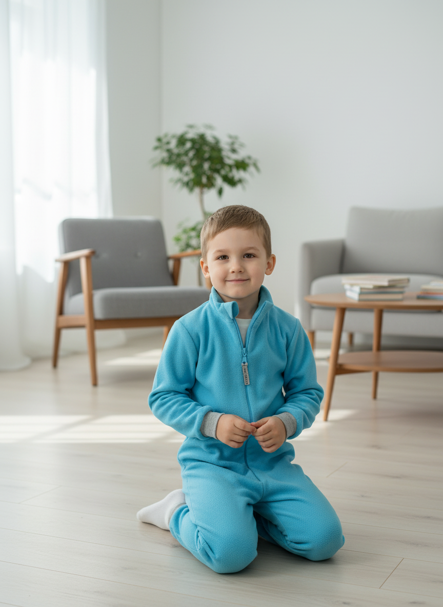 Изображение товара Детский флисовый комбинезон SHELYS для мальчика