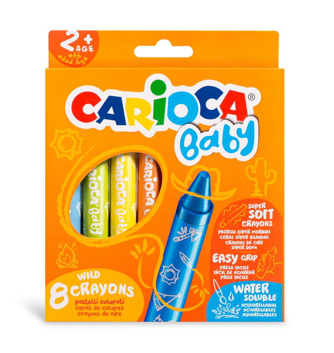 Восковые мелки CARIOCA 8 шт. - фото 1
