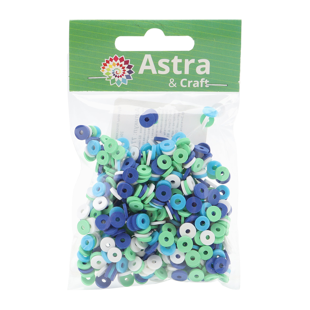 Набор для творчества Astra Craft бусины 6 мм 20г плоские - фото 5