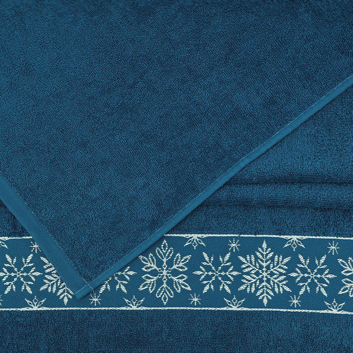 Полотенце BRAVO Снежинки 30*50+50*70+70*130 3 шт. - фото 3