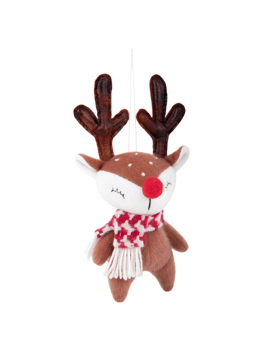 Украшение новогоднее Золотая сказка Олененок в шарфе - фото 8