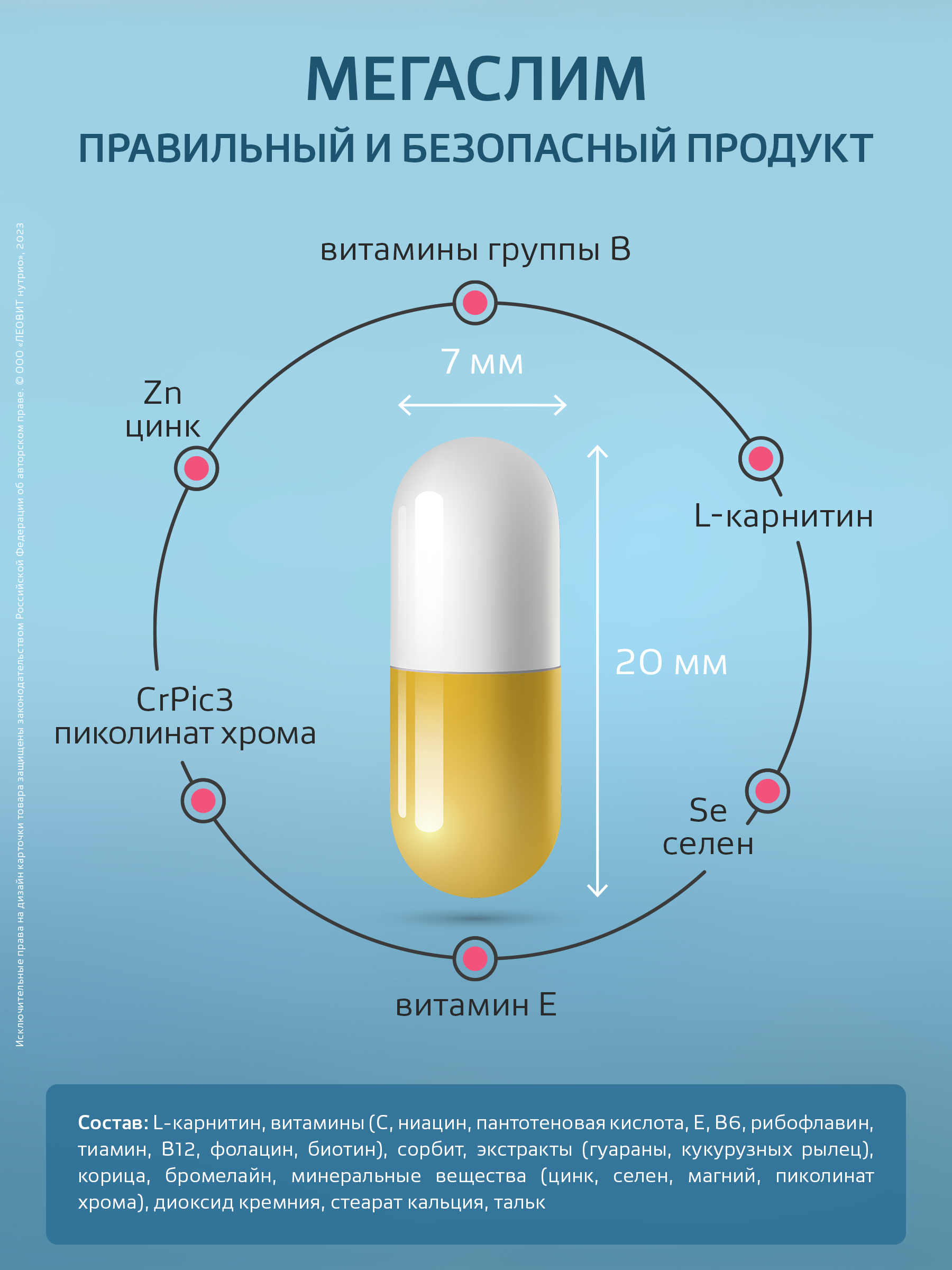 Витаминно-минеральный комплекс МегаСлим Леовит БАД для снижения веса - фото 4