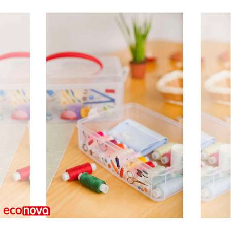 Коробка универсальная Econova для канцтоваров Multi Box 2 секции 3 л