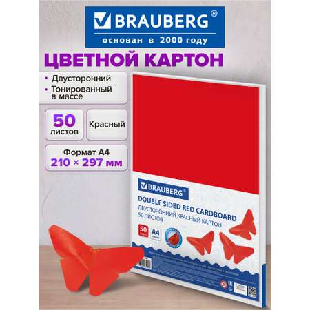 Цветной картон Brauberg 50 лист.