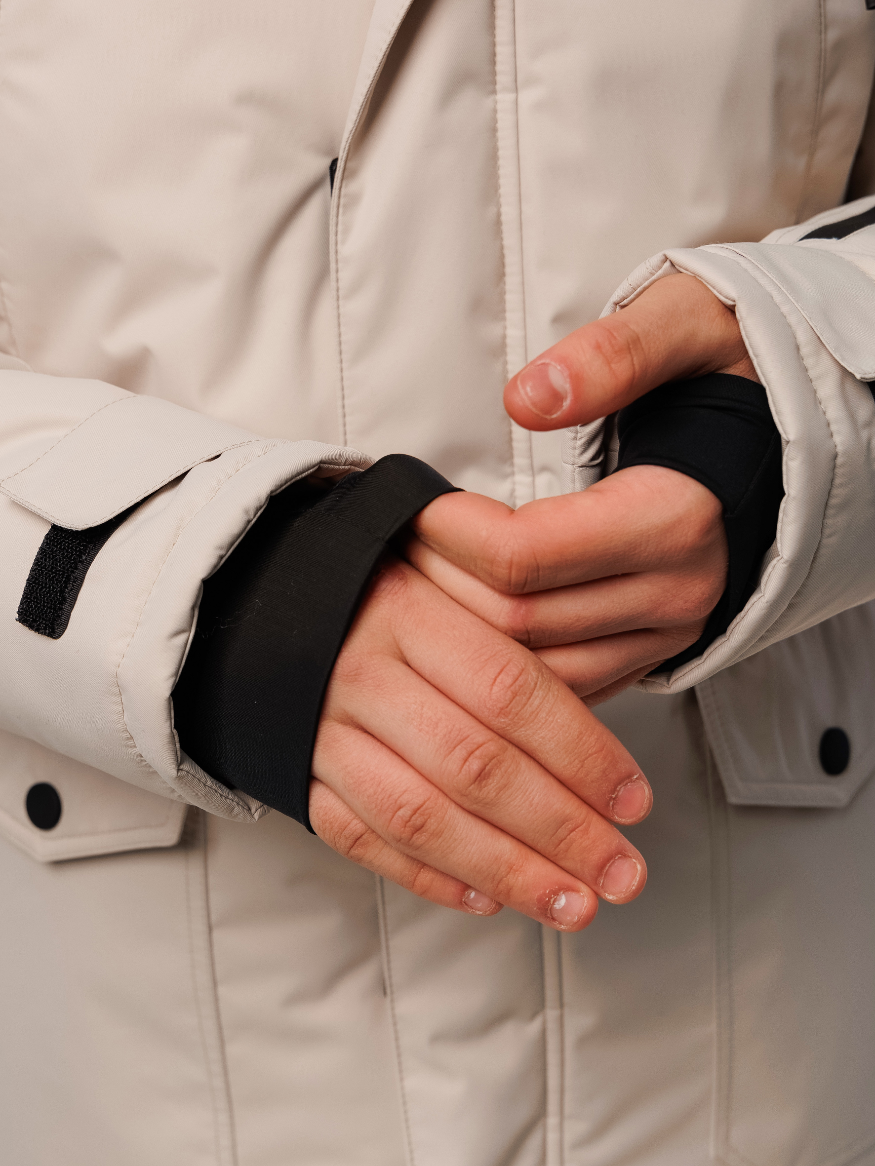 Парка Potomok 4w24-217беж - фото 6