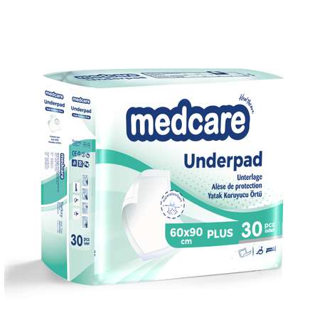 Пелёнки одноразовые MedCare 60х90 см 30 шт.