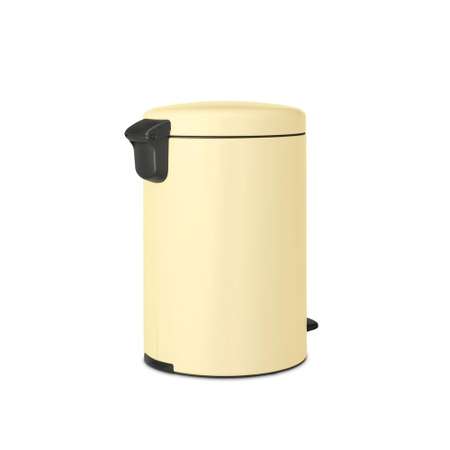 Бак мусорный Brabantia NewIcon с педалью ванильно-желтый 20л 233821