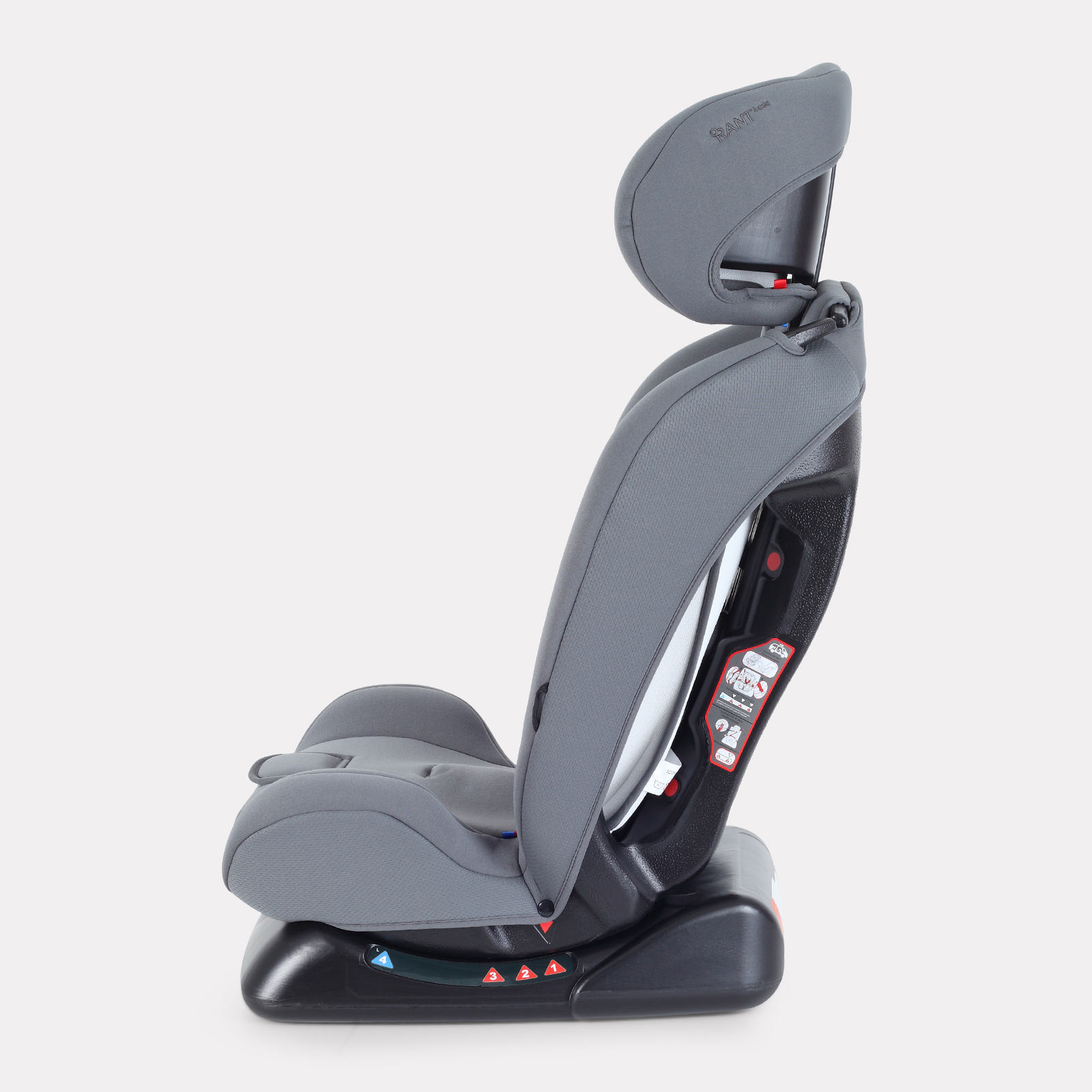 Автокресло Rant Basic Unity next 0+/1/2/3 (0-36 кг) серый - фото 9