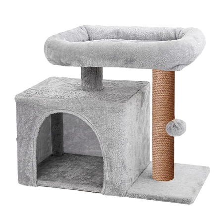 Домик для кошки с когтеточкой Pet БМФ Серый