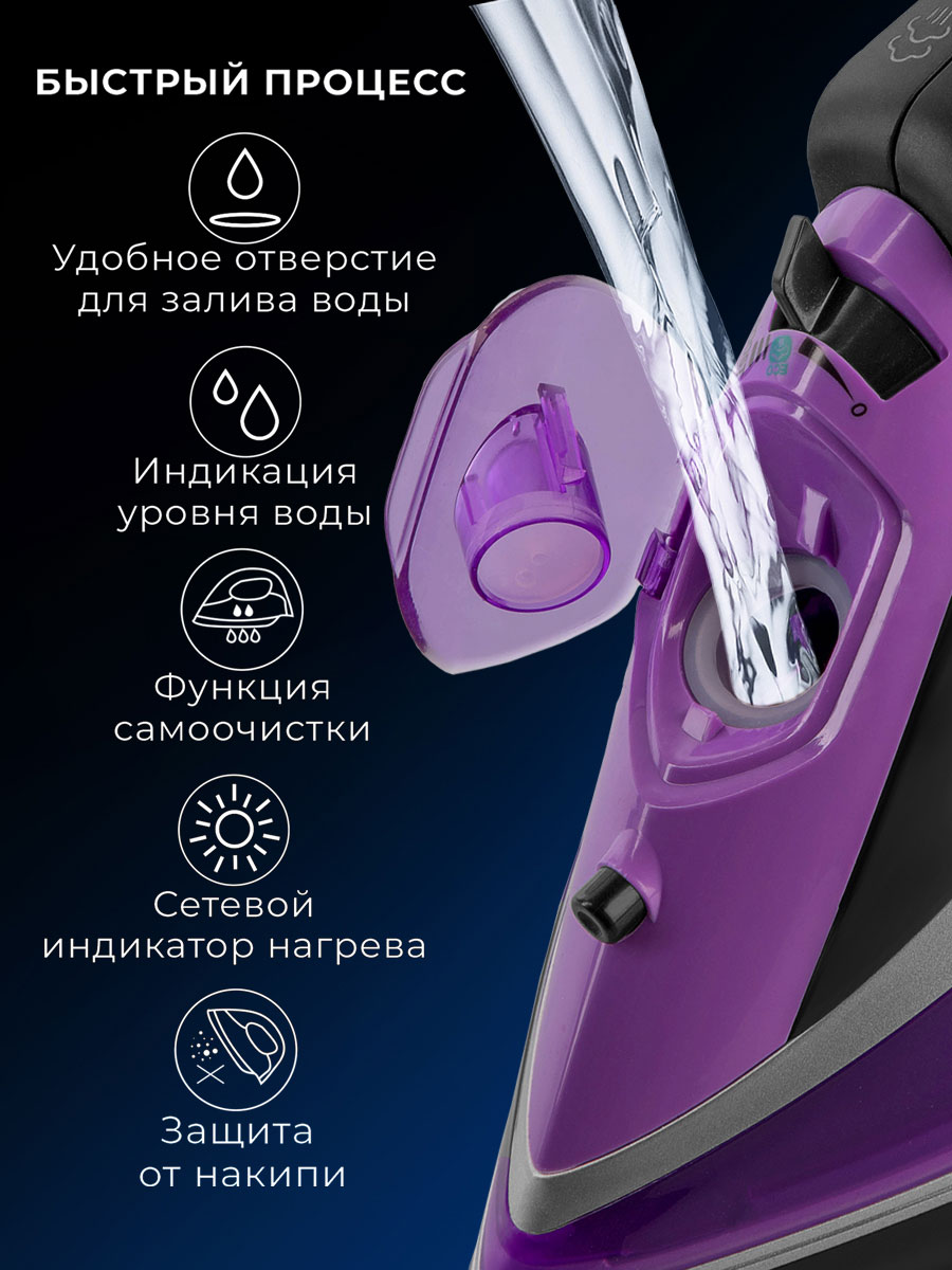 Электрический утюг ENDEVER DELTA-222 - фото 5