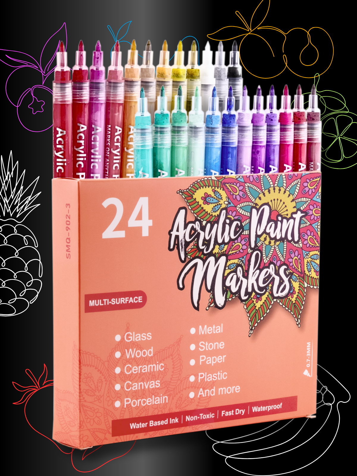 Маркеры CMGS акриловые 24 шт. - фото 1