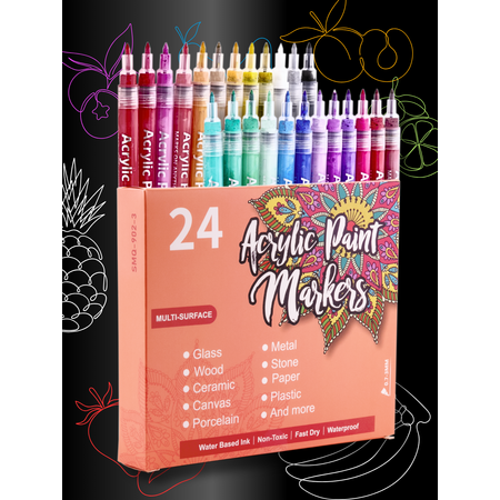 Маркеры CMGS акриловые 24 шт.