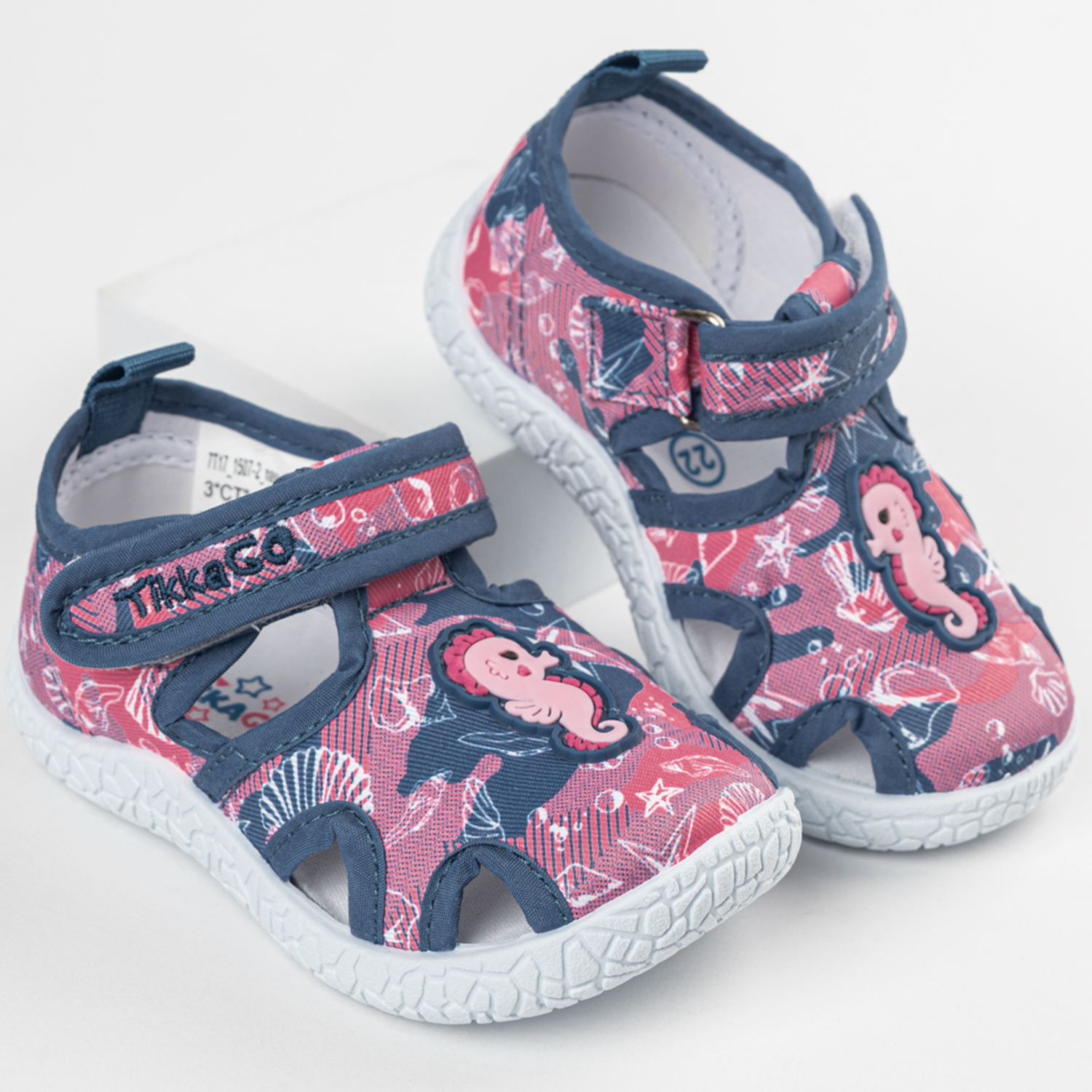 Сандалии TikkaGo 7T17_1507-2_navy-pink - фото 1
