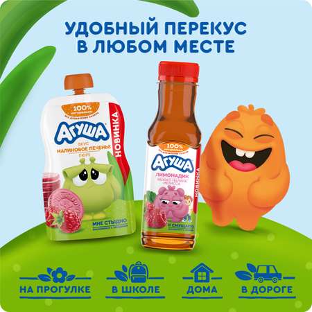 Пюре Агуша Малиновое печенье 80г с 8 месяцев