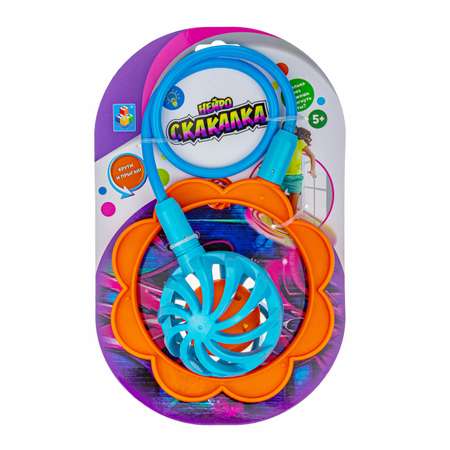 Нейроскакалка на ногу светящаяся 1TOY прыгалка скакалка детская для детей девочек игрушки для уличных игр