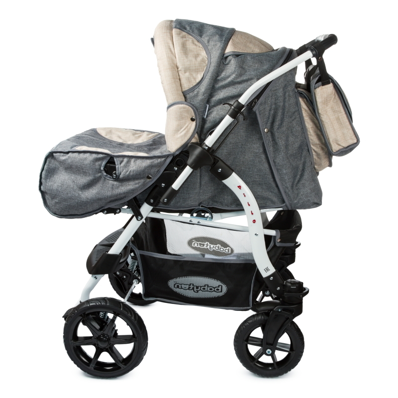 Коляска трансформер Babyton Pillo OX Grey-Beige - фото 3