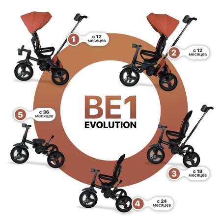 Трехколесный велосипед Nuovita 12 дюймов