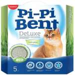 Наполнитель для кошек Pi-Pi-Bent DeLuxe Fresh grass комкующийся 5кг