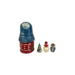 Елочная игрушка Хохлома Оптом Расписная избушка с елочными украшениями