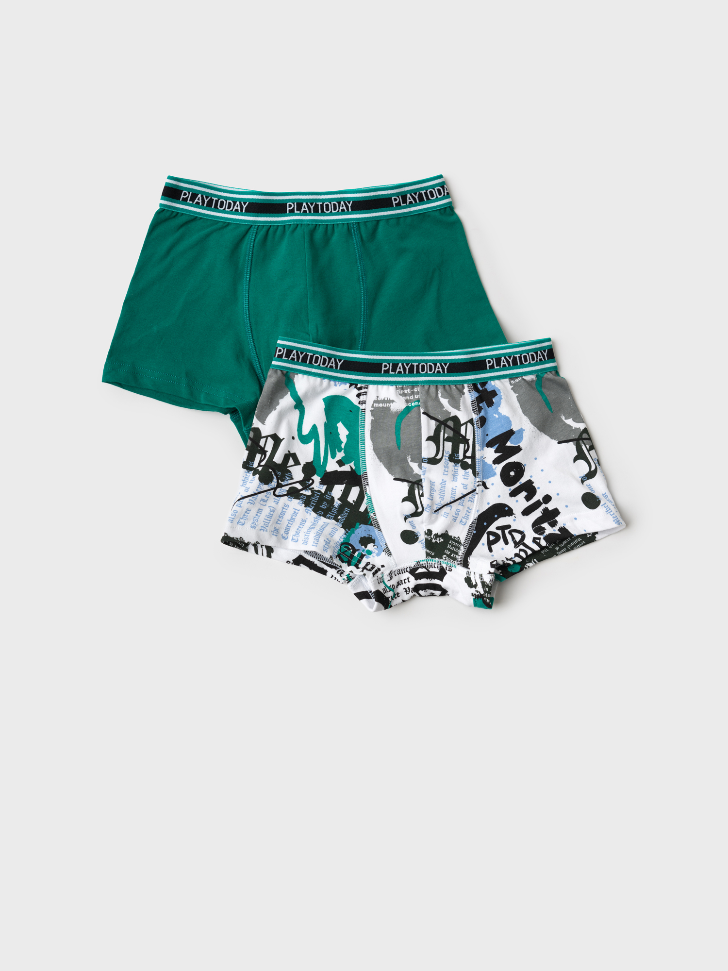 Изображение товара Хлопковые трусы-боксеры PlayToday 2 шт для мальчика подростка