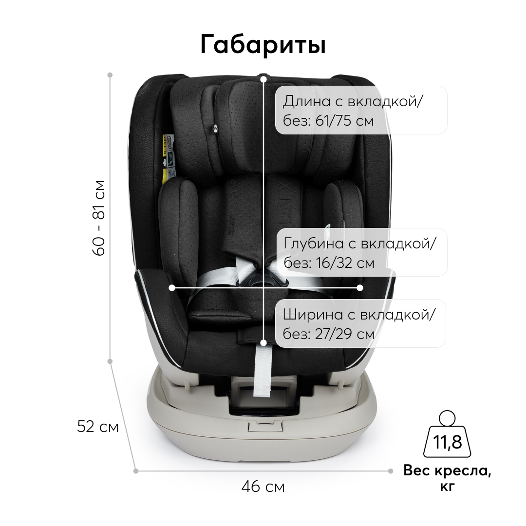 Автокресло Happy Baby I-Unix Isofix 0+/1/2/3 (0-36 кг) - фото 10