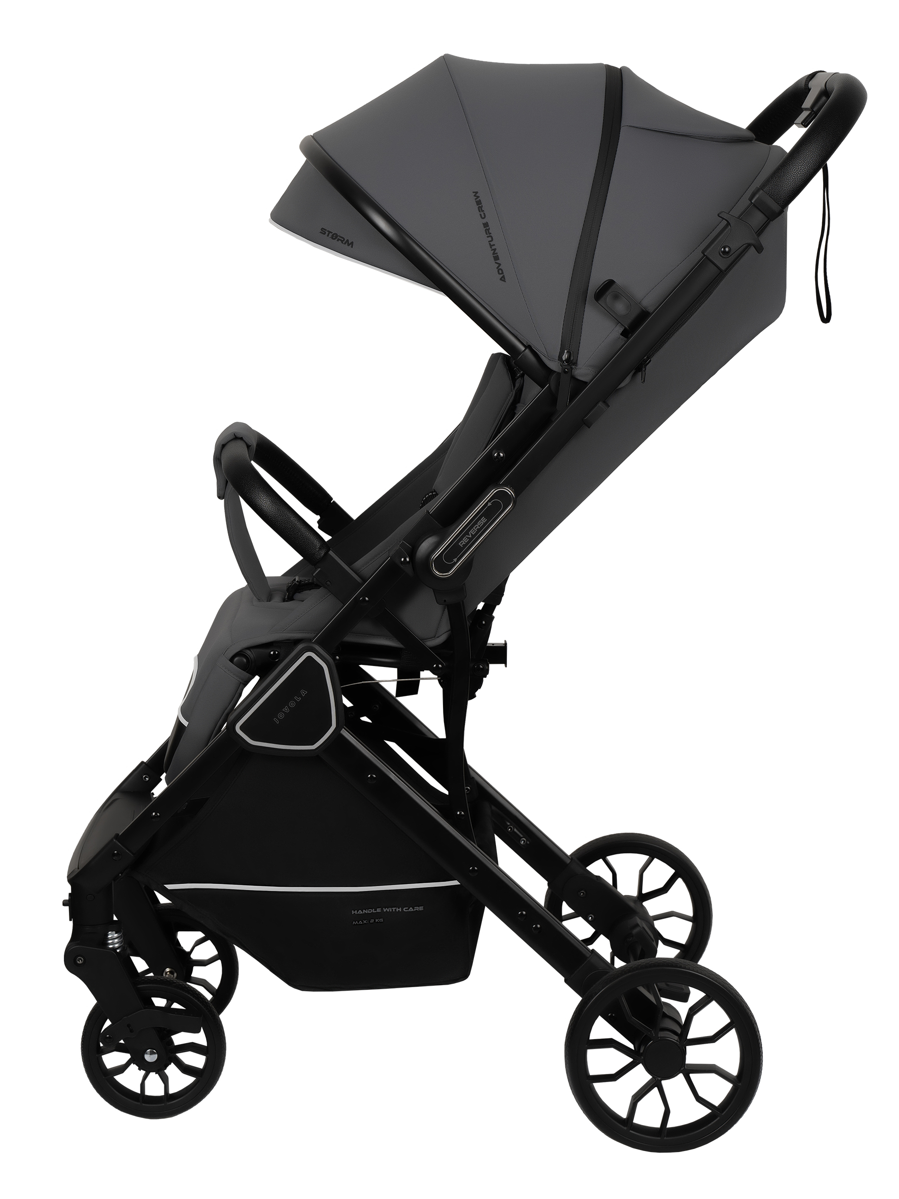 Коляска прогулочная JOVOLA Storm темно-серый - фото 18