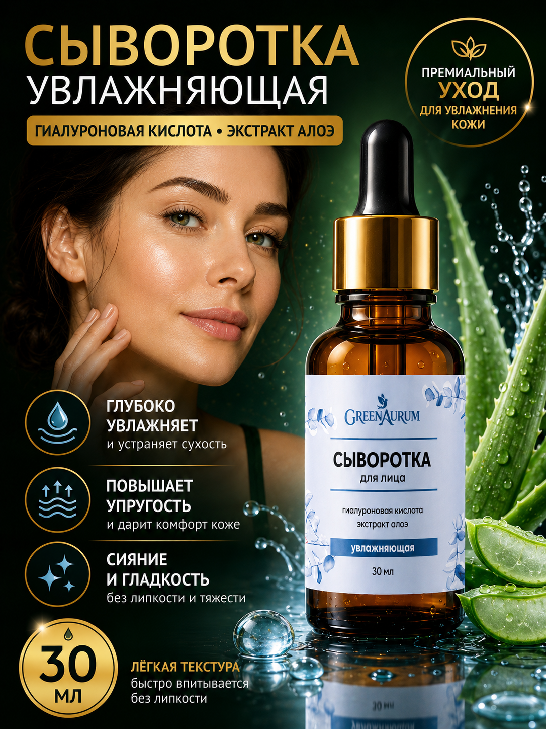 Сыворотка GREENAURUM 30 мл - фото 1