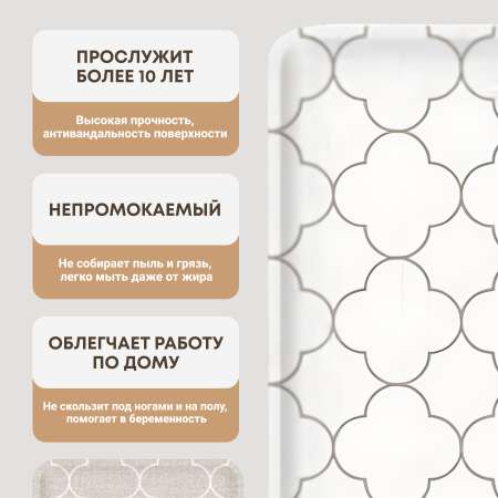 Коврик на пол Parklon Kitchen Mat Модерн 80x44x2 см