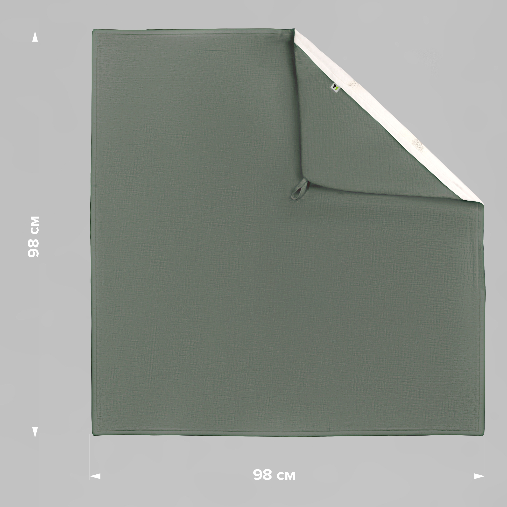 Полотенце уголок Фабрика Бамбук с капюшоном (уголком) 98 x 98 см - фото 3