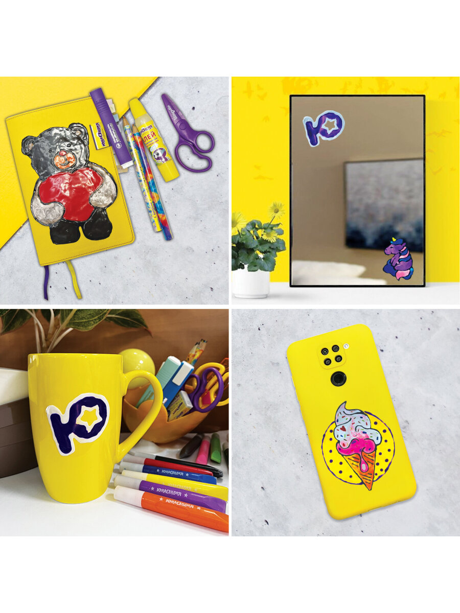 Краски витражные Юнландия 5 цв. - фото 10