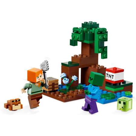 Конструктор LEGO Minecraft Болотное приключение блочный