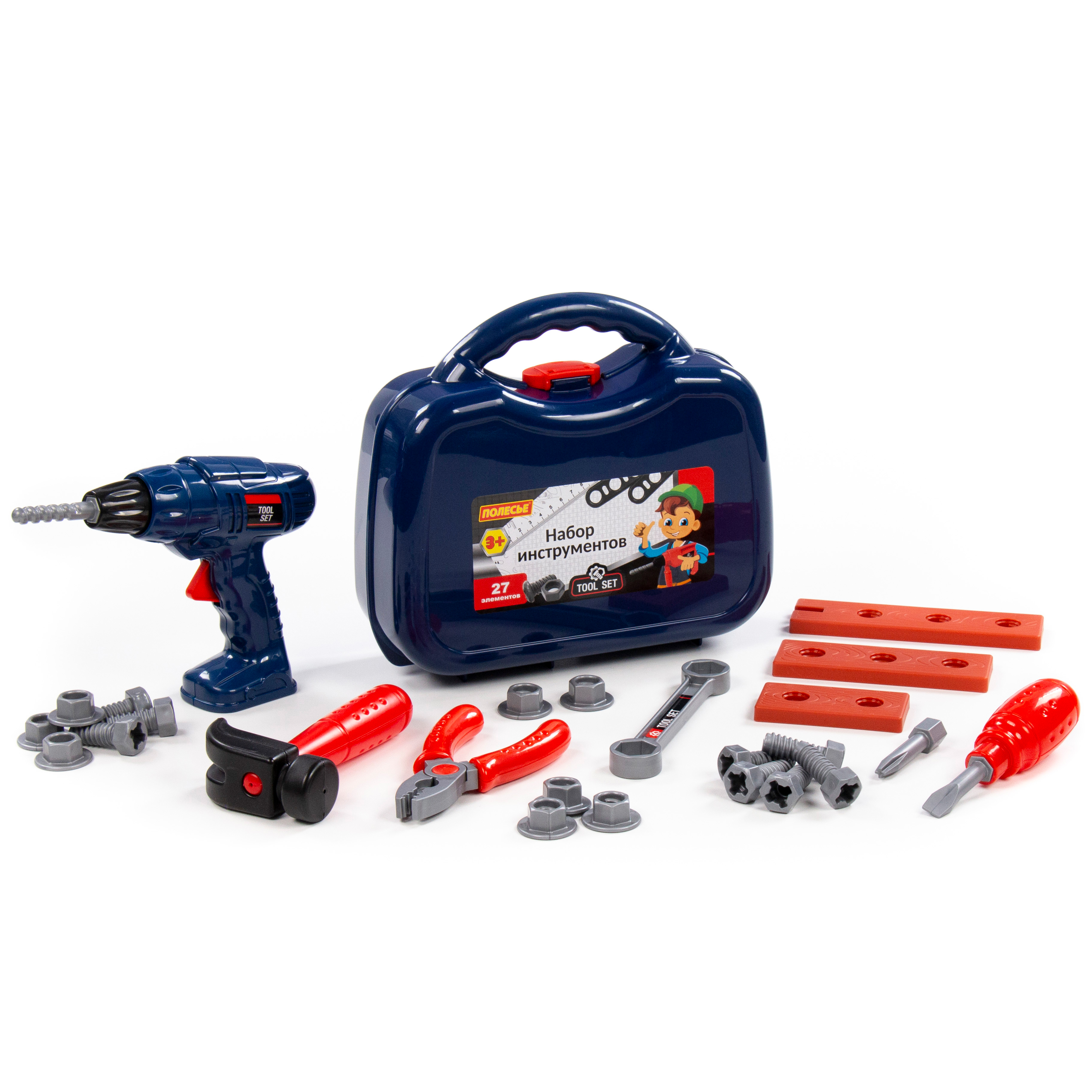 Игрушка Полесье инструменты игрушечные 27 предм. - фото 3