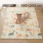 Детский складной коврик UNIX Kids Обучение/Learning 180 x 200 см