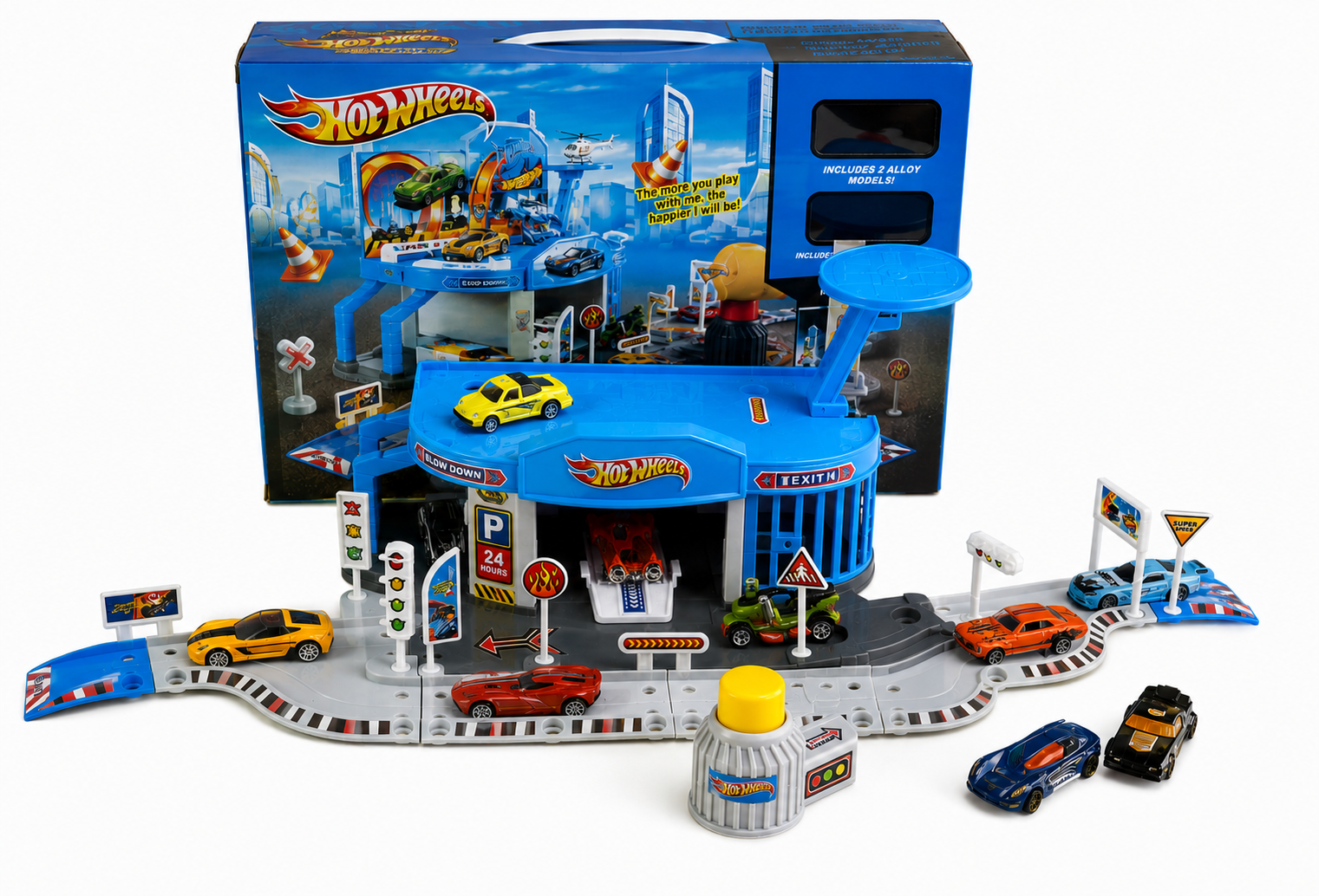 Парковка Hot Wheels городская парковка автотрек городская парковка - фото 1