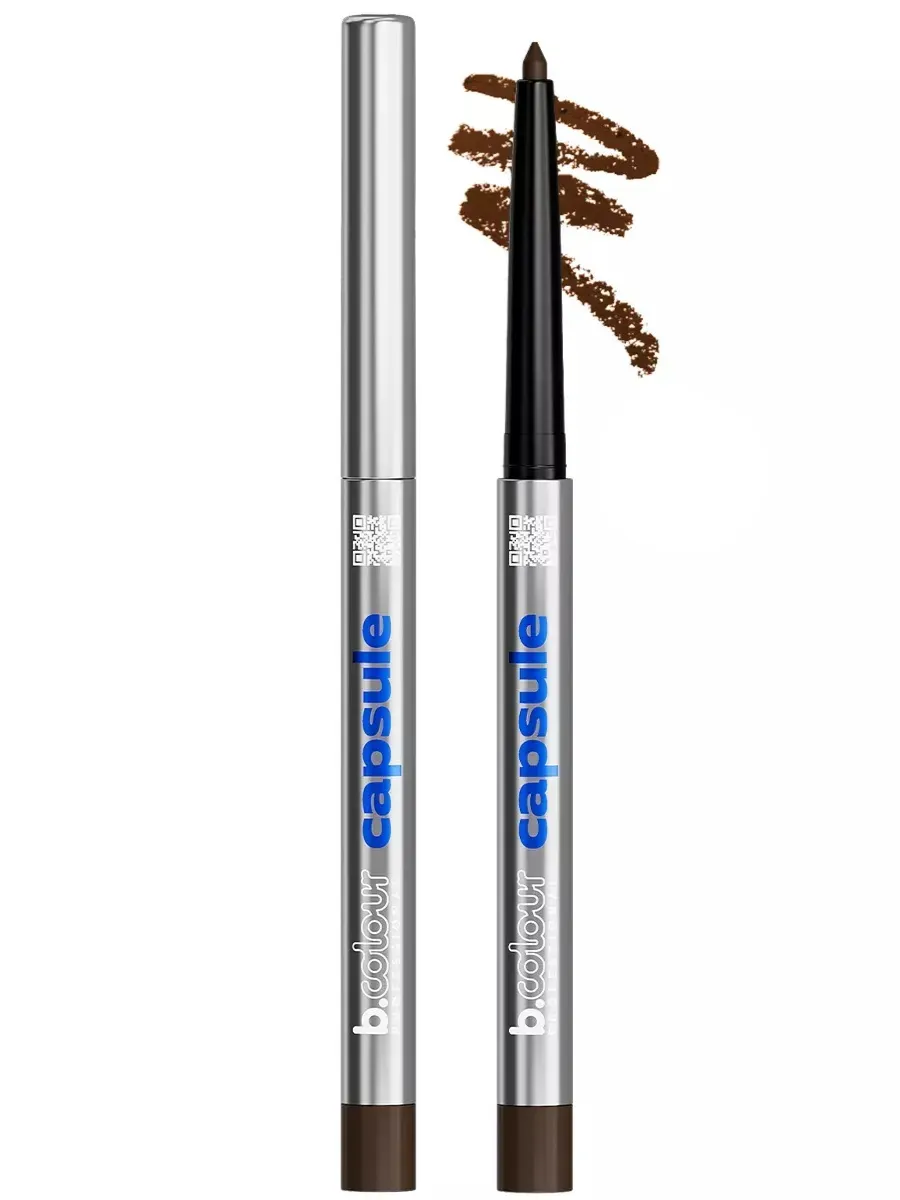 Косметические карандаши B.COLOUR PROFESSIONAL коричневый каял гелевый CAPSULE 02 Brown - фото 23