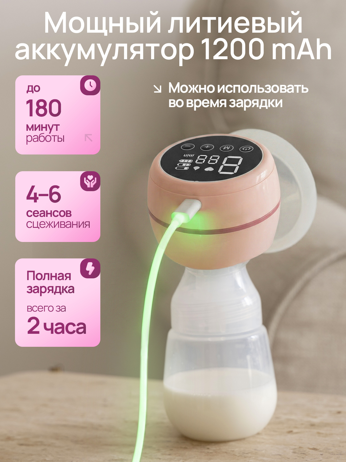 Молокоотсос электрический SISBRO Care - фото 6
