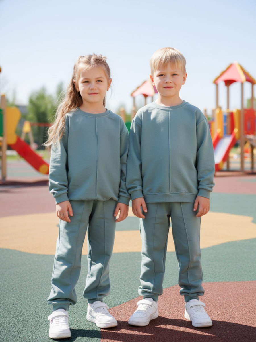 Костюм спортивный VEDDI 2260/6041фп-2024-полынь - фото 6