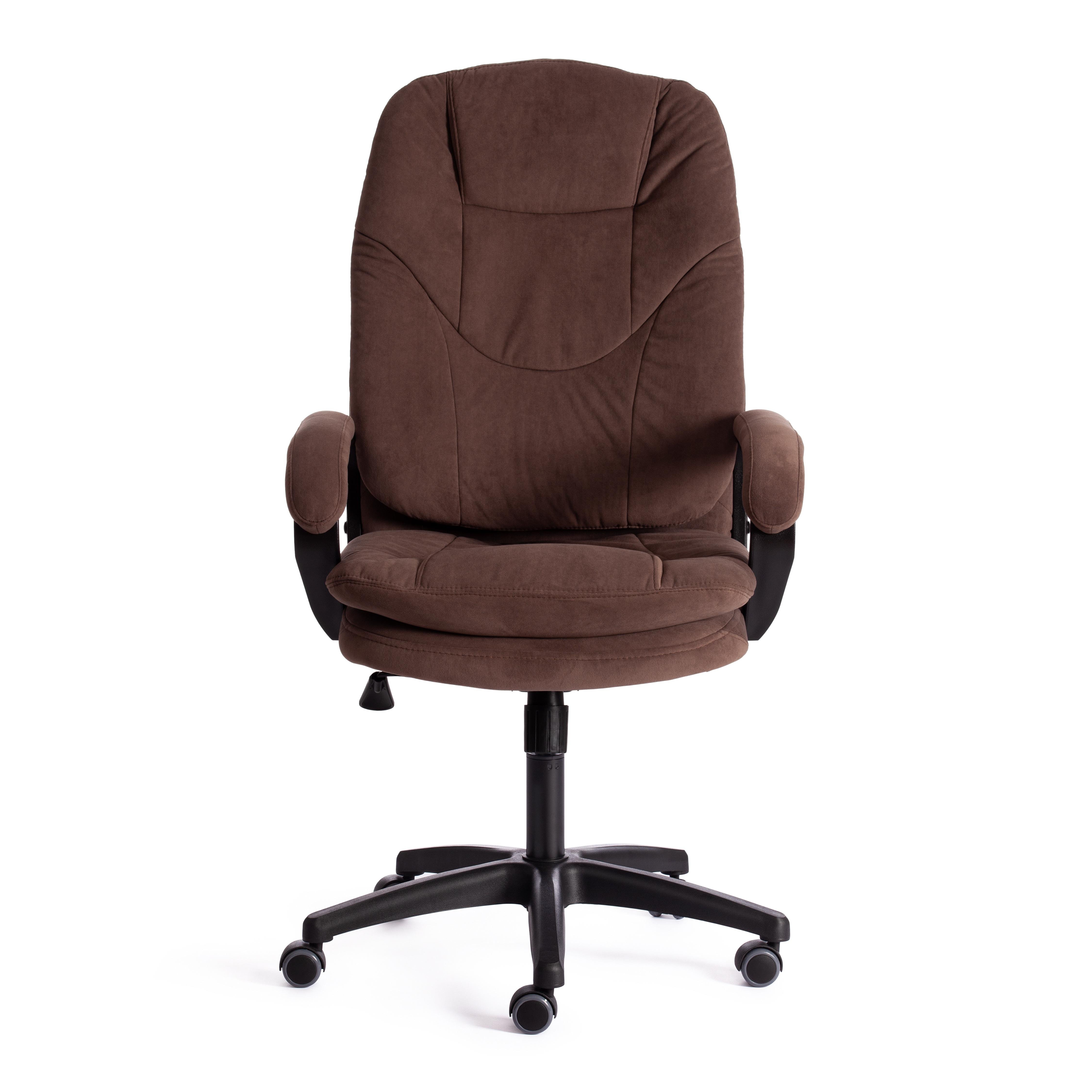 Компьютерное кресло TETCHAIR Комфорт Лт флок коричневый - фото 6