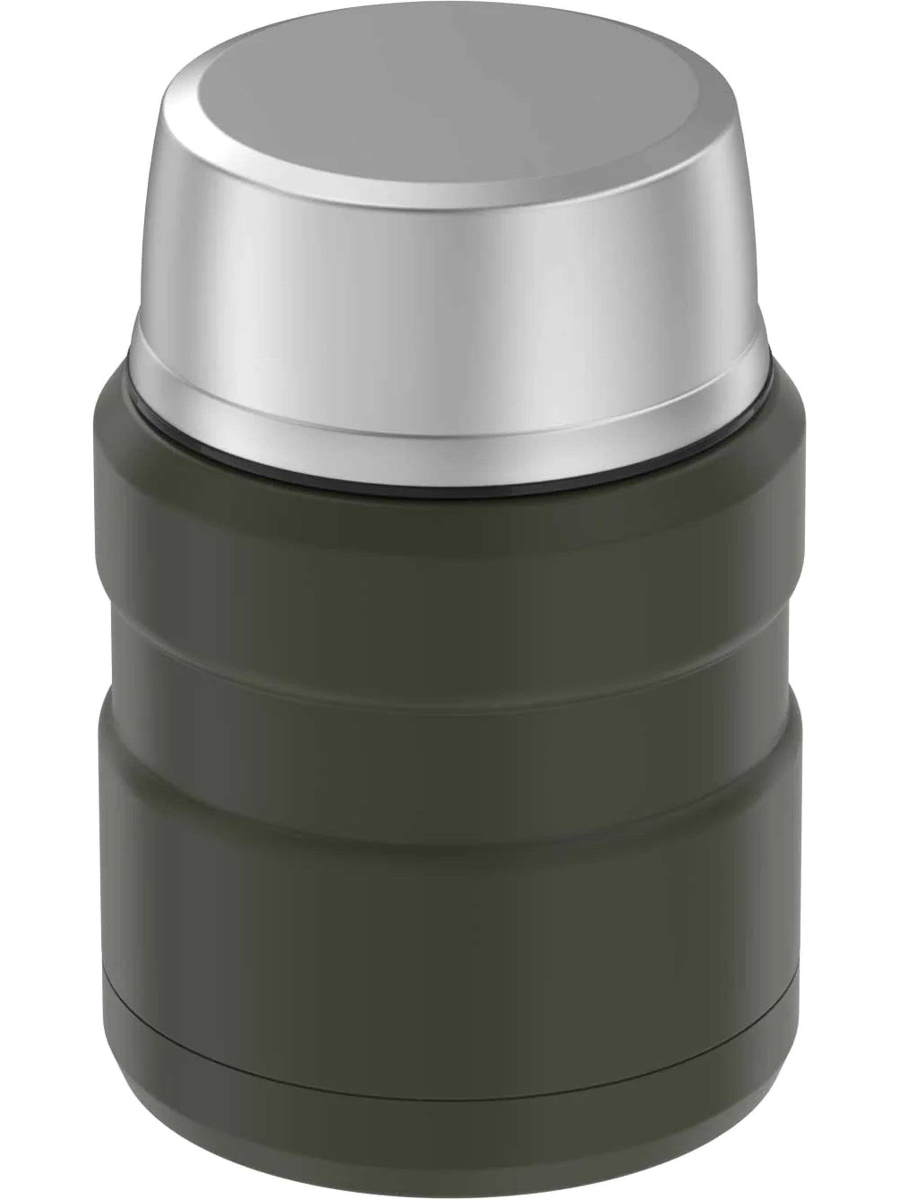 Термос для еды супа 470 мл с ложкой THERMOS KING-3000 хаки – нержавеющая сталь герметичный тепло/холод 9/14 часов - фото 8