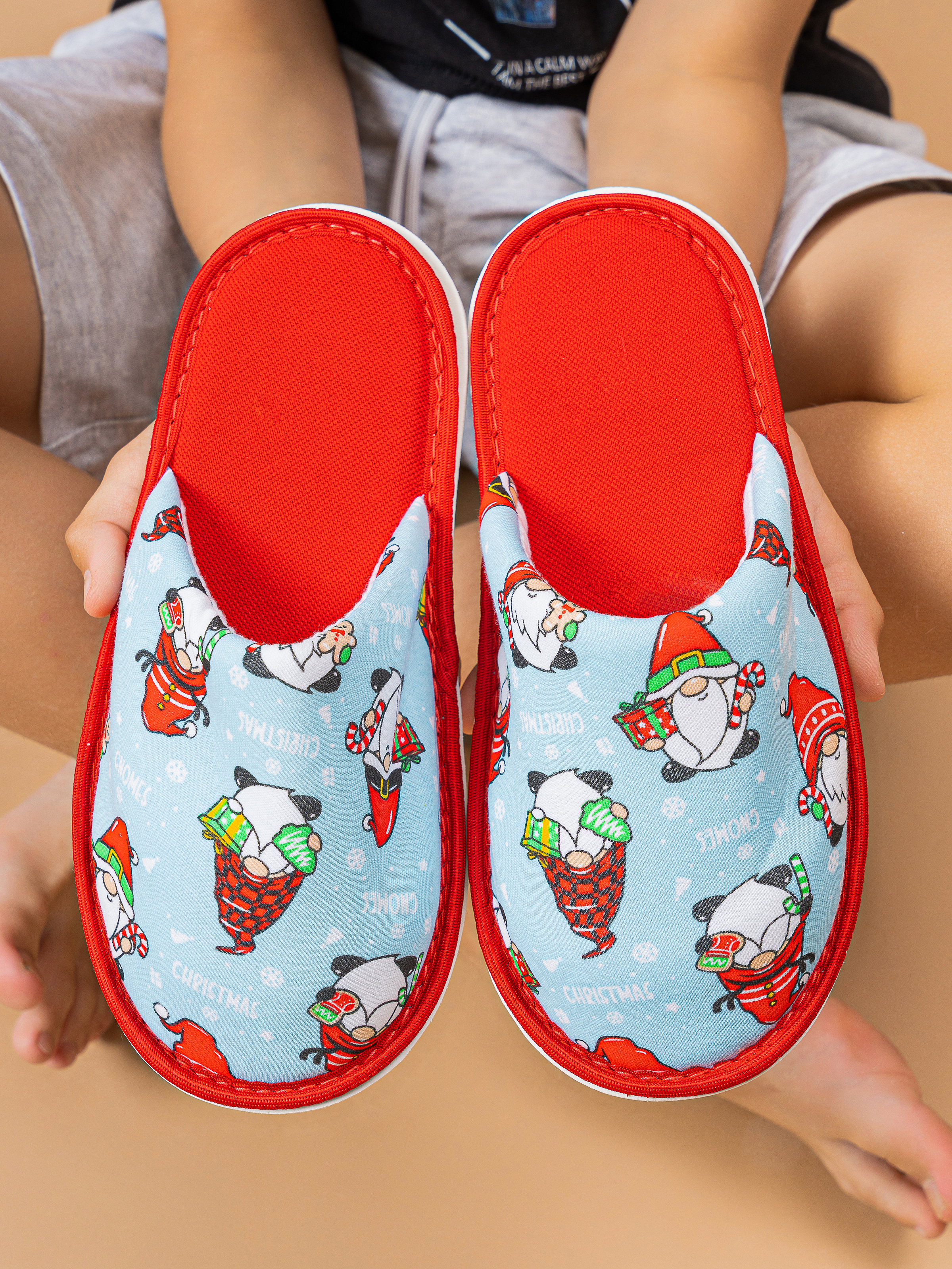 Тапочки домашние IVShoes С-6ЖМ-МР/гномы/голубой - фото 7