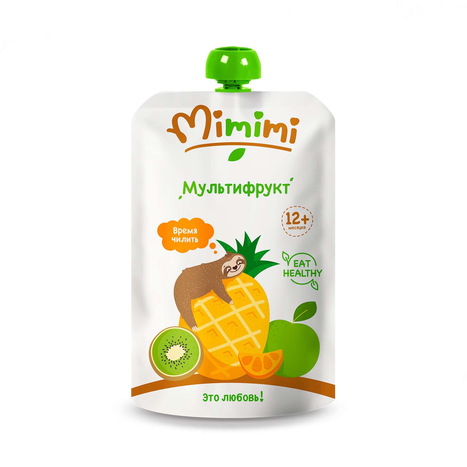 Пюре Mimimi из смеси фруктов смузи мультифрукт 180г с 12месяцев - фото 1