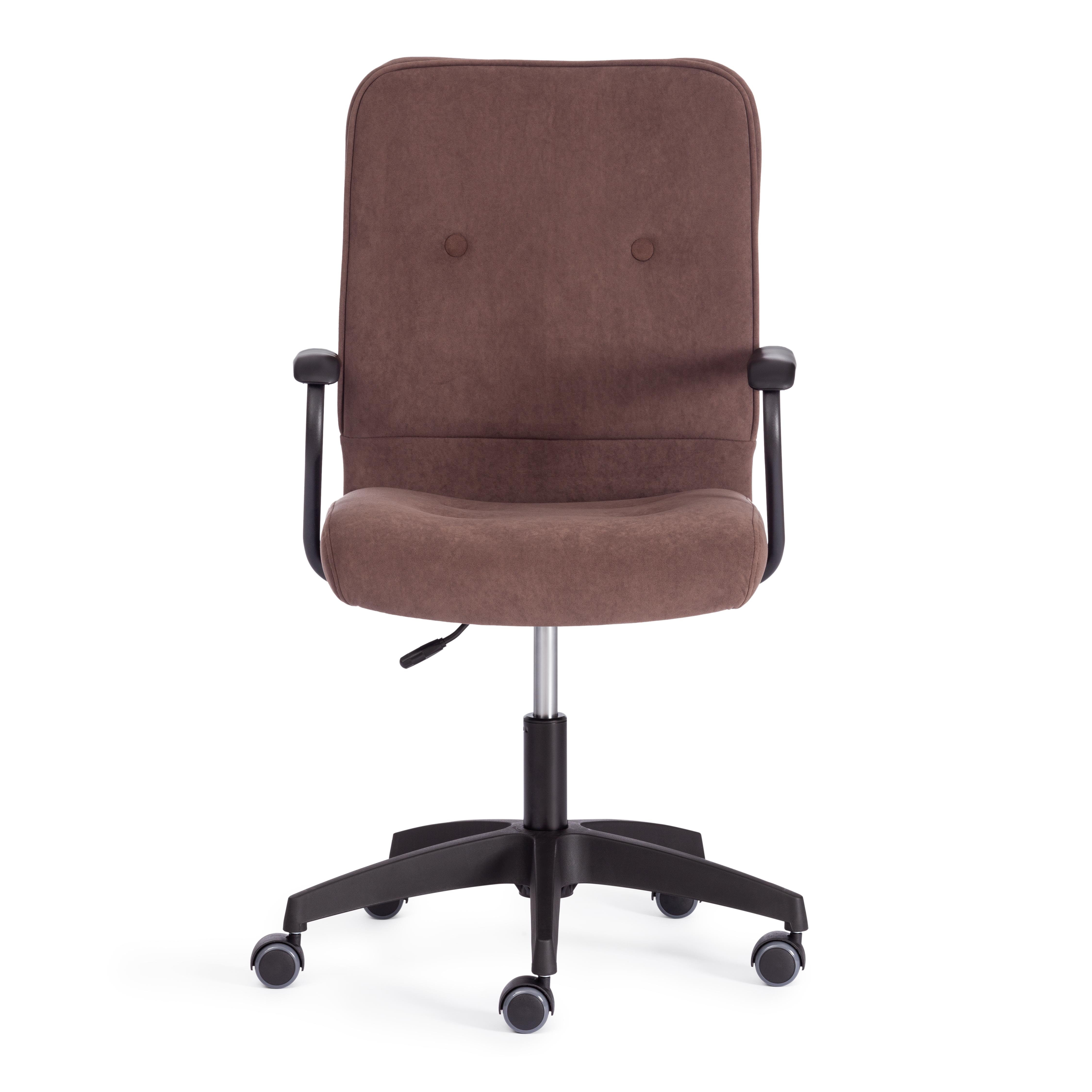 Компьютерное кресло TETCHAIR флок коричневый - фото 12