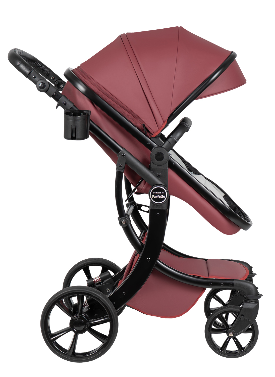 Коляска трансформер Aimile Adventurer бордовый - фото 28