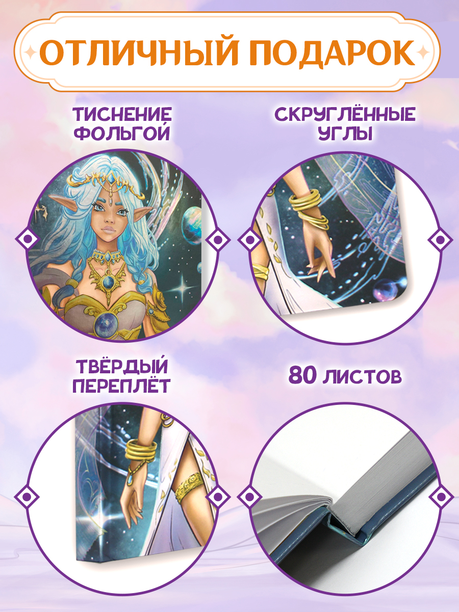 Скетчбук Проф-Пресс блокнот В стиле Genshin Impact А5 80 лист. 1 шт. - фото 2